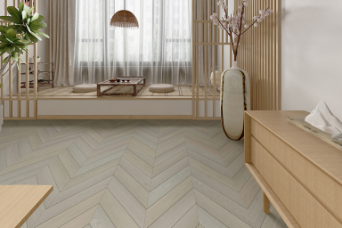 Select Engineered Flooring Oak Chevron Vienna Brushed Wax Oiled 14/3mm By 90mm By 510mm FL4434 4