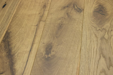 Natural Engineered Flooring Oak Light Smoked Brushed UV Oiled 14/3mm By 190mm By 1900mm