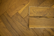 Natural Engineered Flooring Oak Herringbone Light Smoked Brushed UV Oiled 15/4mm By 125mm By 600mm FL3986 4