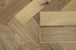 Natural Engineered Flooring Oak Herringbone Light Smoked Brushed UV Oiled 15/4mm By 125mm By 600mm FL3986 9