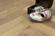Natural Engineered Flooring Oak Herringbone Light Smoked Brushed UV Oiled 15/4mm By 125mm By 600mm FL3986 8
