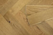 Natural Engineered Flooring Oak Herringbone Scotch W Brushed UV Matt Lacquered 13/4mm By 90mm By 600mm FL4041 16