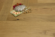 Natural Engineered Flooring Oak Herringbone Scotch W Brushed UV Matt Lacquered 13/4mm By 90mm By 600mm FL4041 13