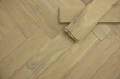 Select Solid Flooring Oak Herringbone Smoked G Brushed UV Oiled 18mm By 70mm By 280mm FL3369 0