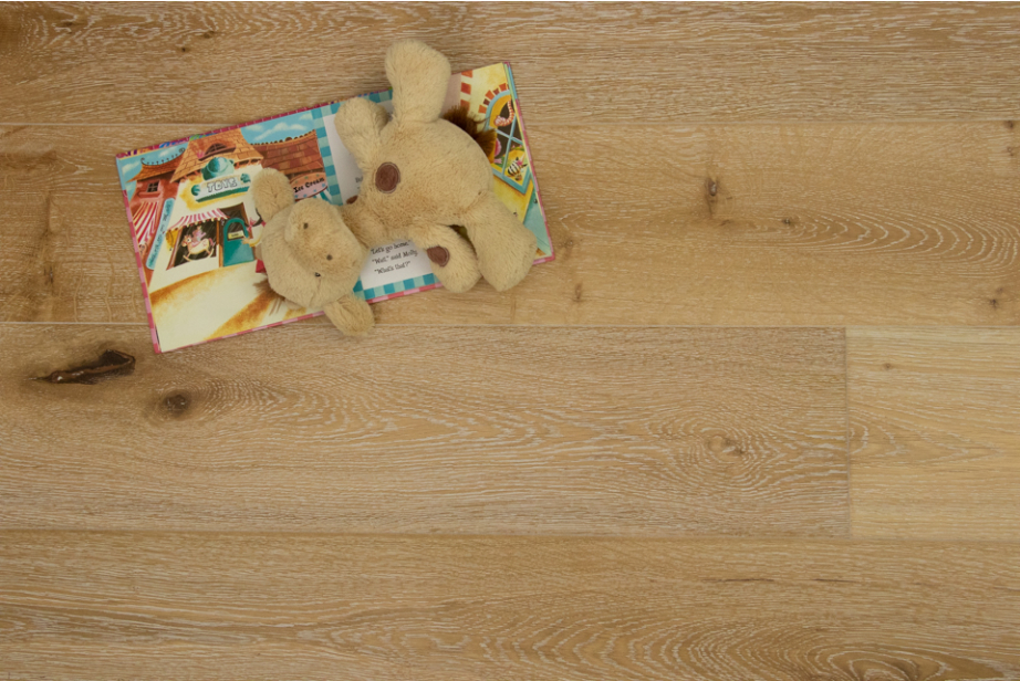 Natural Engineered Flooring Oak White Wash Brushed UV Lacquered 14/3mm By 190mm By 400-1500mm FL1280 6