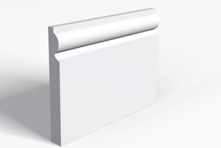 White MDF Skirting Board 140mm by 15mm by 2400mm AC6203 4