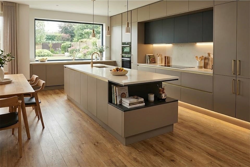 Maestro Antique ⇄ CLHD Supreme SP Combo Supremo Diamond Rigid Core Sphire With Built In Underlay 8mm LVT
